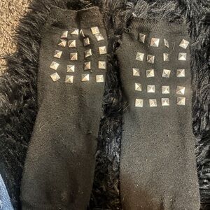 Studded Black arm warmers